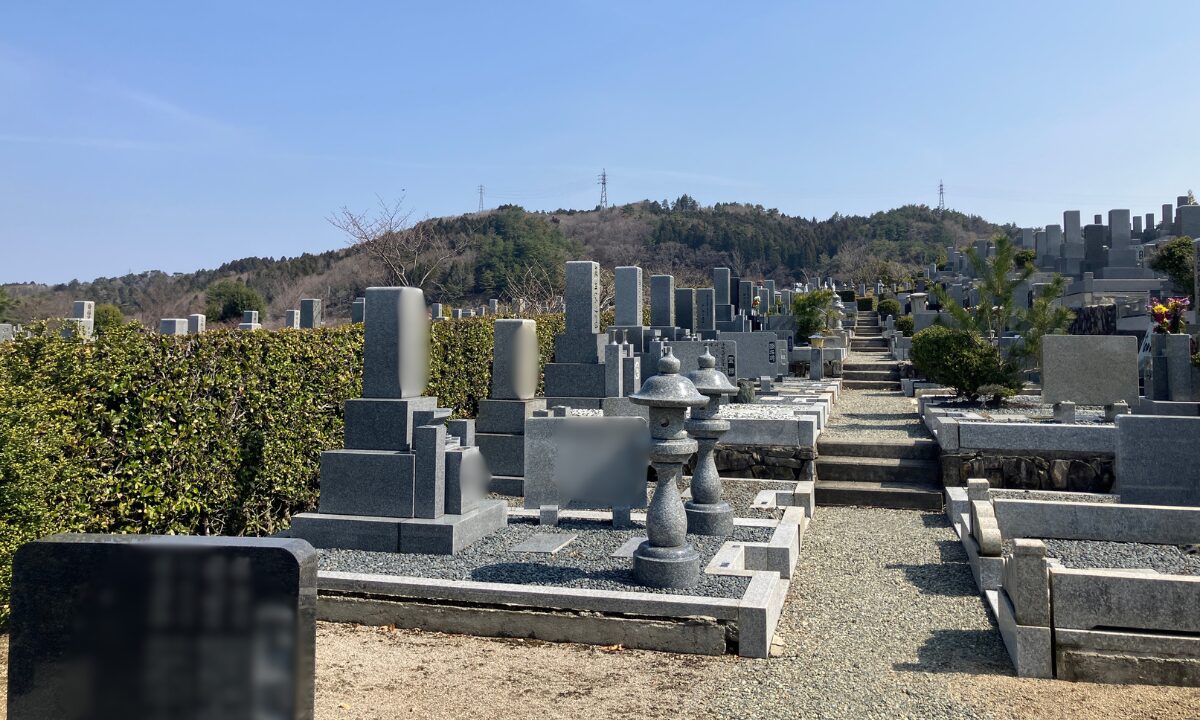 北摂霊園(豊能町)減草施工 大阪石材