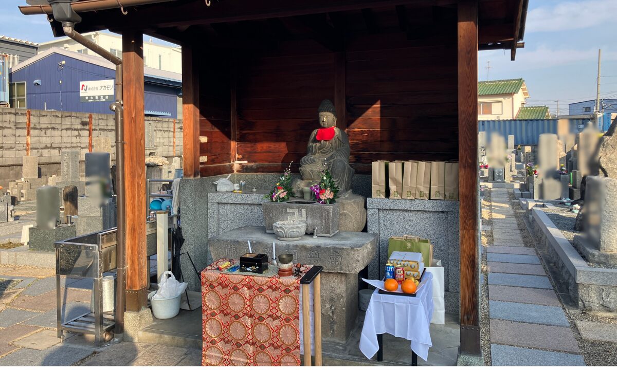 長田西河墓地(東大阪市)春彼岸法要手伝い 大阪石材