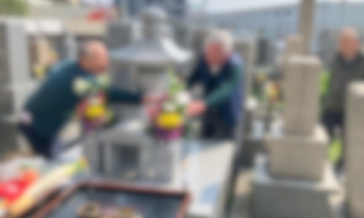 中茶屋明神墓地(大阪市鶴見区)供養塔 建立 大阪石材