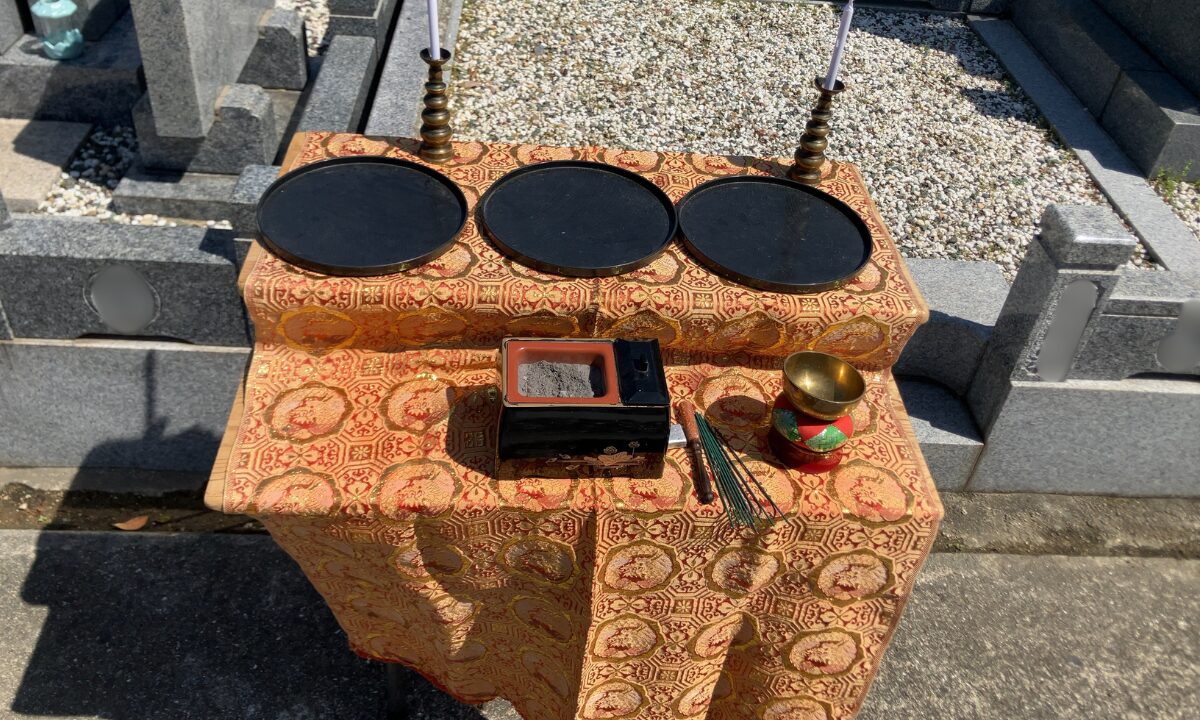 光徳霊園(岬町)抜魂式のお手伝い 戒名彫刻 大阪石材