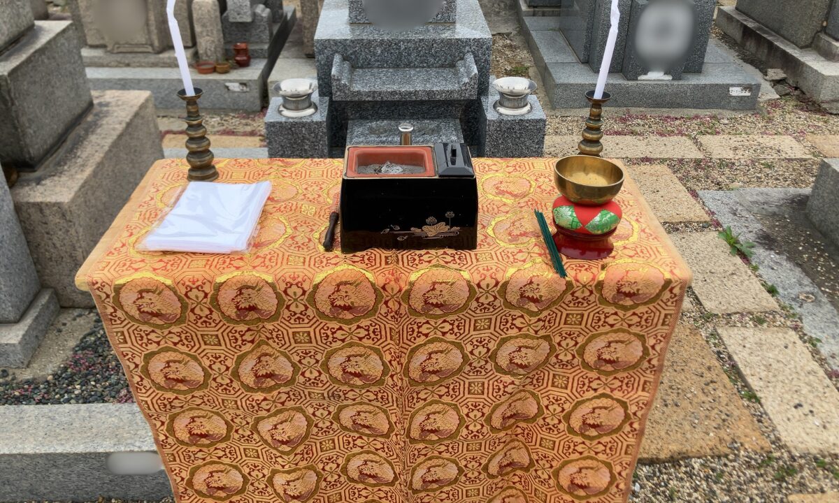 稲田墓地（東大阪市）ご納骨のお手伝い　大阪石材　指定石材店