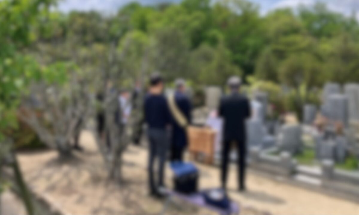 甲山墓園（西宮市）開眼式のお手伝い　大阪石材工業