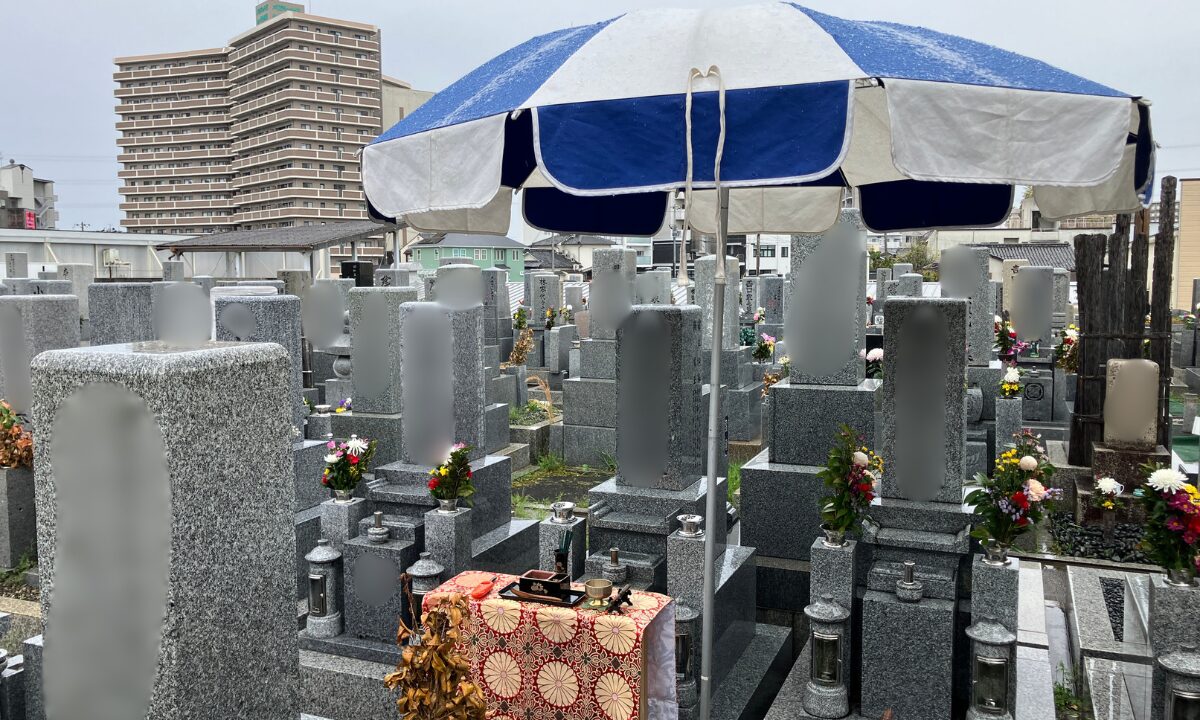 宇山霊園（枚方市）お墓じまい　抜魂式　大阪石材枚方店　施工実績No1