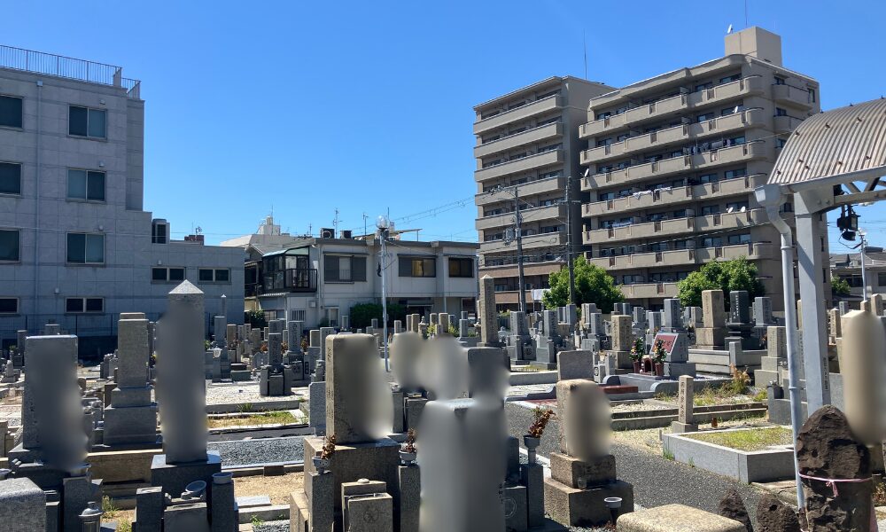 苅田墓地(大阪市住吉区)開眼式のお手伝い 大阪石材