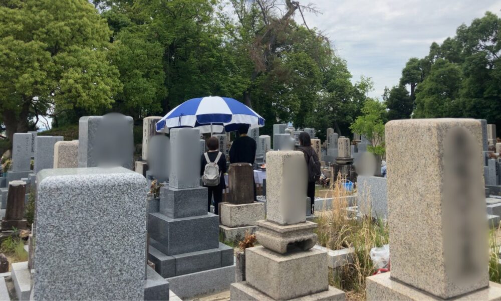光善寺墓地（枚方市）お墓じまい　抜魂式のお手伝い　大阪石材