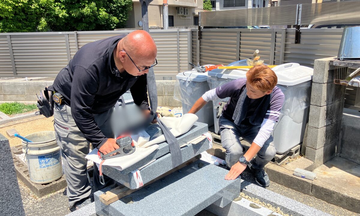 苅田墓地（大阪市住吉区）お墓の建立　大阪石材