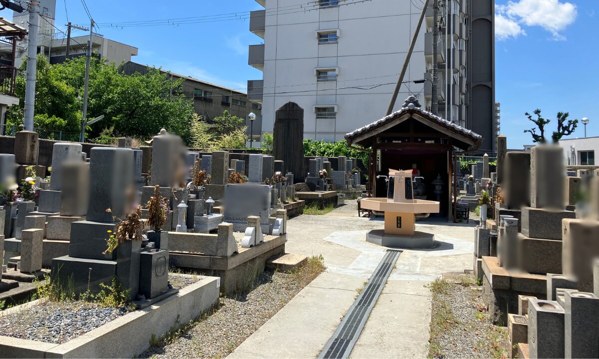 佃霊園（大阪市西淀川区）ご納骨のお手伝い　大阪石材