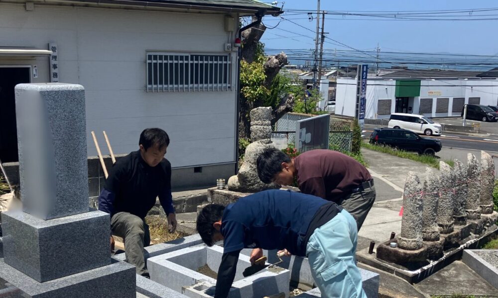 鳥取墓地（阪南市）お墓の移転工事　大阪石材