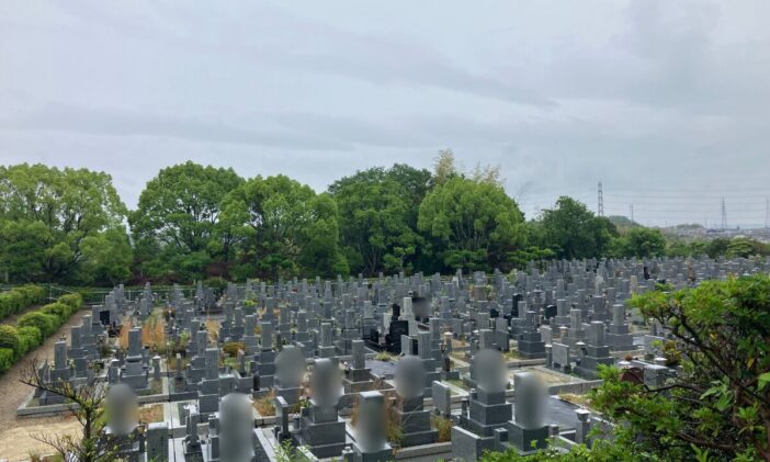 飯盛霊園（四条畷市）納骨式のお手伝い　大阪石材