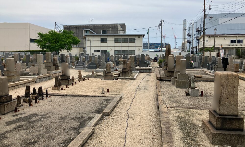 高松墓地（兵庫区）戒名彫刻の施工　大阪石材