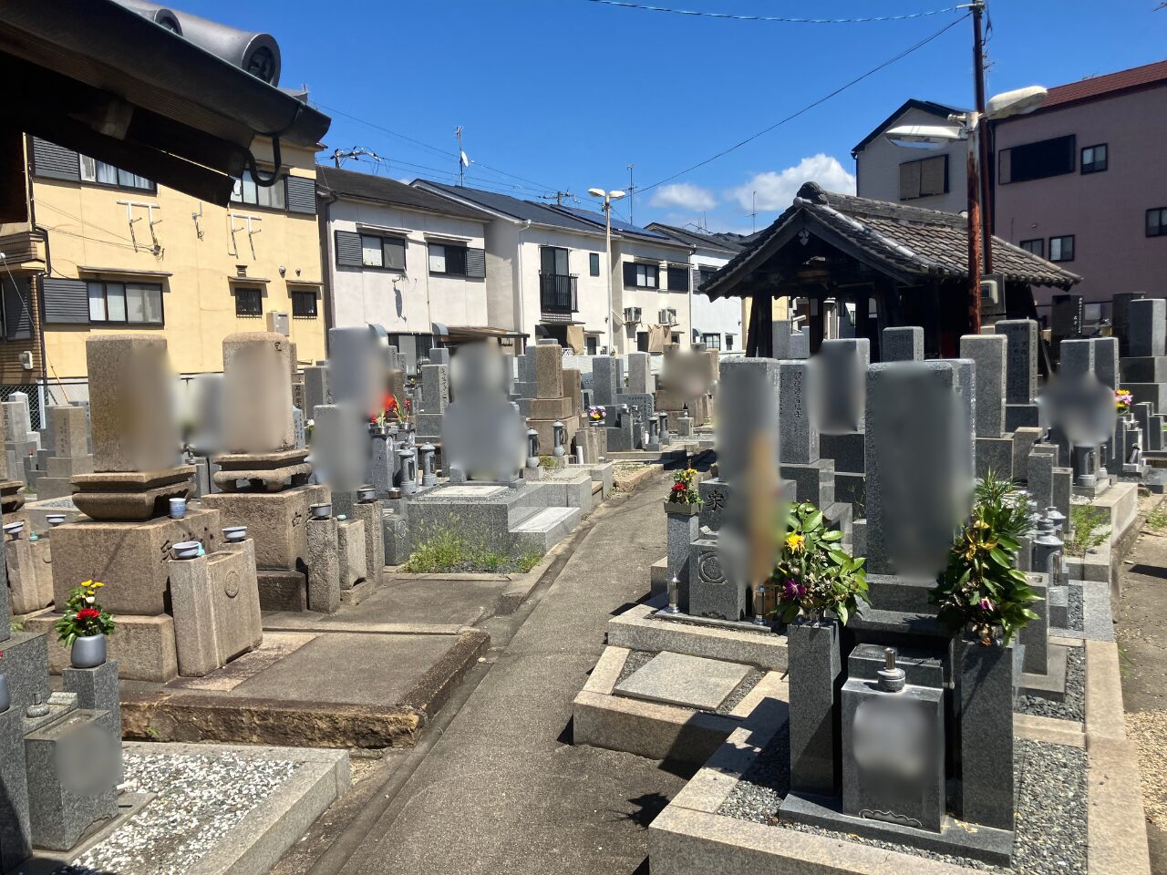 森河内本郷墓地（東大阪市）戒名彫刻　大阪石材