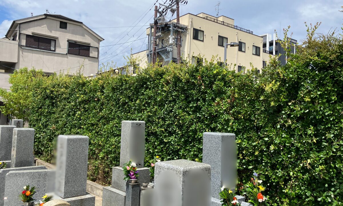 小坂合墓地(八尾市)墓地清掃 大阪石材