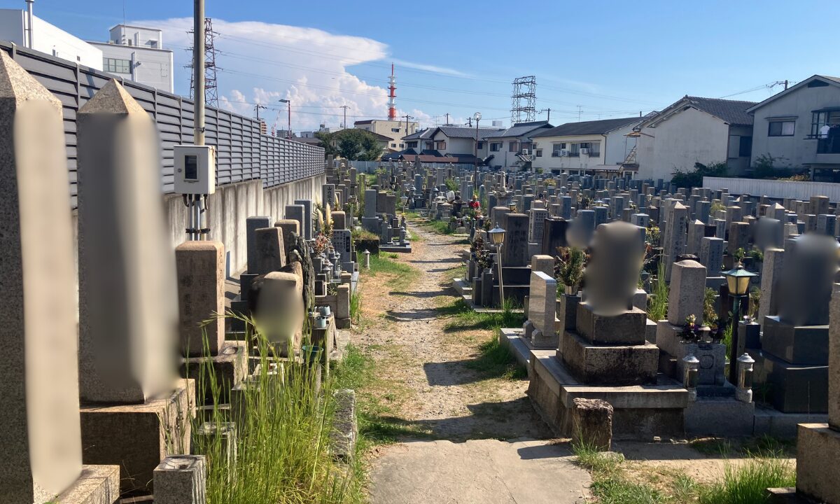 川面墓地（吹田市）戒名彫刻　大阪石材