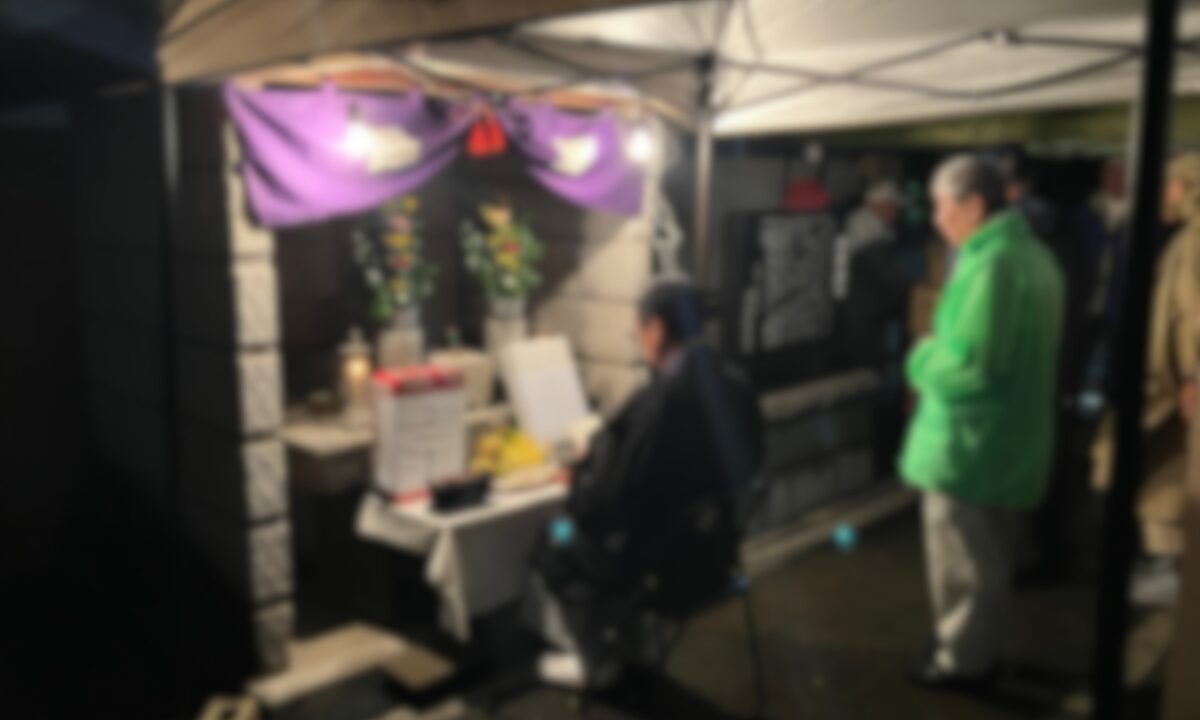 田中共同墓地（茨木市）施餓鬼法要　大阪石材