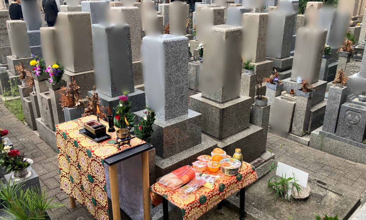 巽霊園・大地墓地（大阪市生野区）開眼式のお手伝い　大阪石材