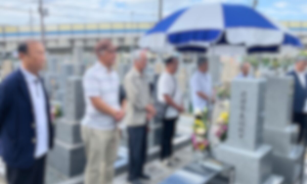 諸福新田太子田墓地(大東市)お彼岸法要のお手伝い 大阪石材