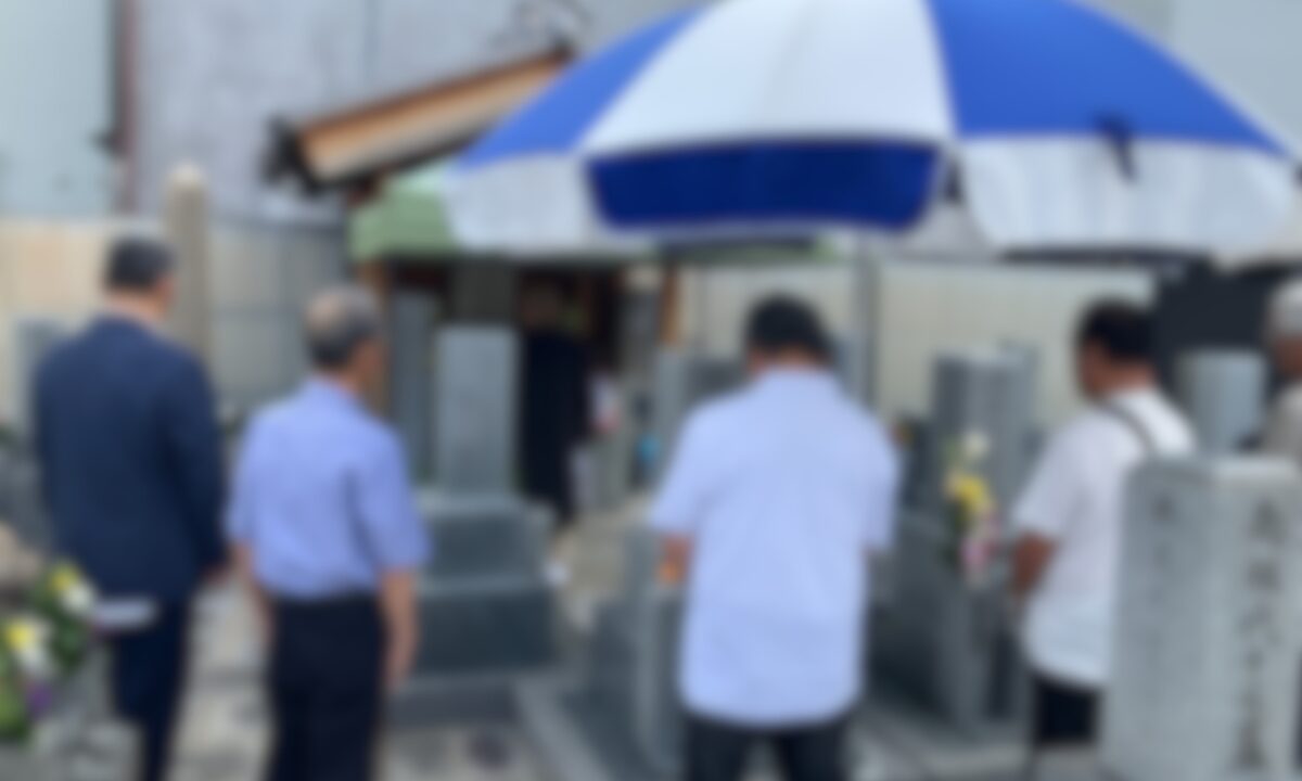 諸福新田太子田墓地(大東市)お彼岸法要のお手伝い 大阪石材