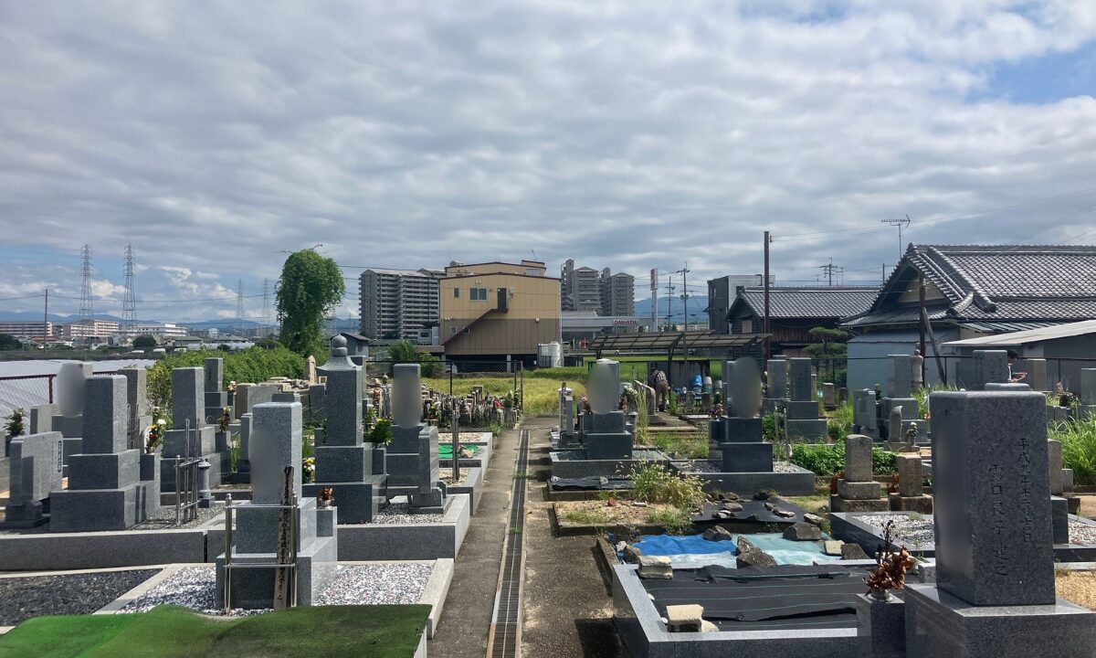 小田町墓地(和泉市)霊標の追加 大阪石材